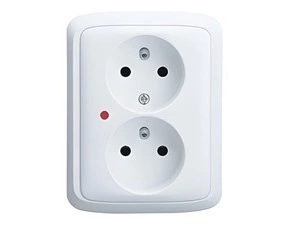 SEZ ZPO D ATA2 iS-3kV-B Zásuvka ABB Tango 2 pootočená bílá, balení po 1 ks
