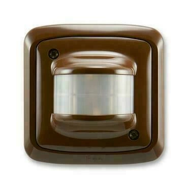 Spínač automatický ABB Tango 3299A-C22184 H, hnědá, se snímačem pohybu, kompletní, IP47