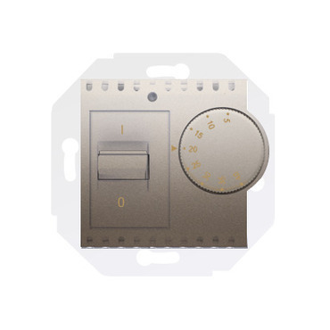 SIMON 54 DRT10W.02/44 Termostat univerzální s otočným nastavením teploty, vestavěný senzor teploty,