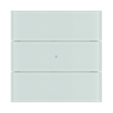 HAG 75163090 Senzor, tlačítkový, 3-násobný, B.IQ, sklo, bílá