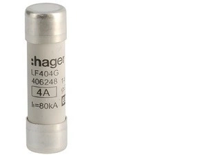 HAG LF404G Pojistka válcová, velikost 14x51, 4A gG, 690V AC