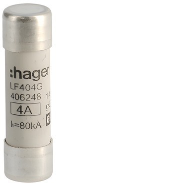 HAG LF404G Pojistka válcová, velikost 14x51, 4A gG, 690V AC