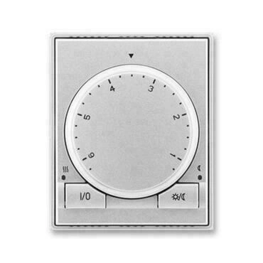 Termostat univerz. ABB Element, Time 3292E-A10101 08, titanová, s ot. nast. tepl. (ovl. jedn.)
