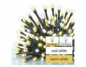 EMOS D1AN02 CONNECT CHAIN 100LED 10M IP44 WW/CW FLASH