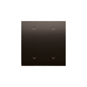 Kryt SIMON DKE12/46, pro elektronické spínače a ovladače, hnědá metalizovaná