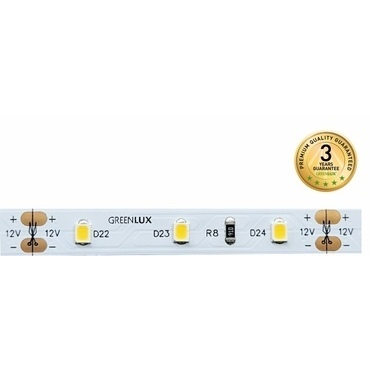 Pásek LED GREENLUX 60LED/9,6W/m IP20 5m, teplá bílá
