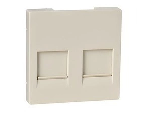 SCHN MTN4562-0344 Merten - Centrální deska pro datovou zásuvku, 2xRJ45, clonky, System M, White Crea