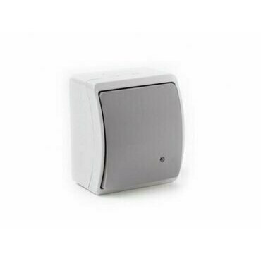 DAM K1So hnědá - Spínač jednopólový s doutnavkou, řazení 1