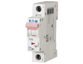 Jistič jednopólový EATON 286533 PL6-C16/1 Jistič PL6, char C, 1-pólový, Icn=6kA, In=16A