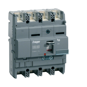 HAG HNT161DR Kompaktní jistič h3+ P250 TM 40 kA, 4-pólový, In 160 A
