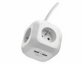 EMOS P04119U PRODLUŽ. 4Z 1,9M +2× USB