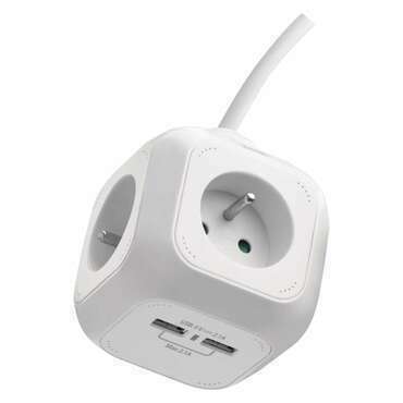 EMOS P04119U PRODLUŽ. 4Z 1,9M +2× USB