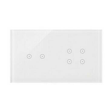 Kryt dotyk. ovl. SIMON DSTR224/70, 2 ovl. Simon 54 Touch, 2 dotyk.+4 dotyk., perlová