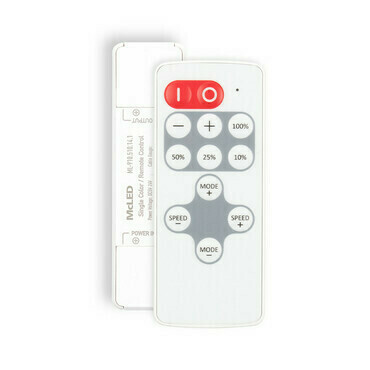 Sada MC LED RF Nano pro jednobarevné LED pásky, 1 zóna, ovladač+přijímač, max. 10A, bílý, IP20