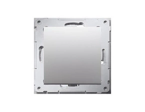Přepínač křížový SIMON 54 DW7.01/X/43, bez piktogramu, řazení 7, stříbrná metalizovaná