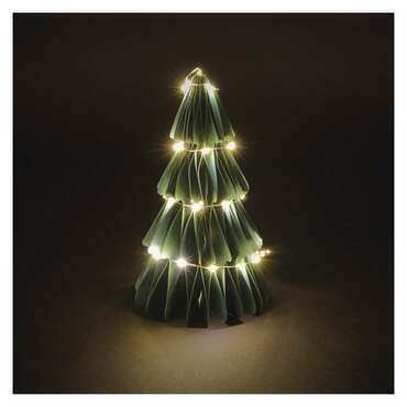 EMOS DCAW22 35LED PAPER TREE GREEN 2AA WW