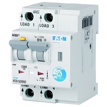 EATON 187203 AFDD-16/2/B/003 Proudový chránič s naproud. a oblouk. ochranou, In=16A,  char.B, 10kA,