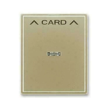 Kryt spínače ABB Time 3559E-A00700 33, šampaňská, kartového, s čirým průzorem