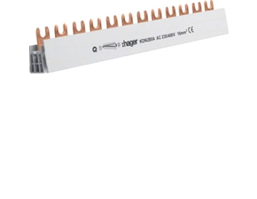 HAG KDN280A Hřebenová přípojnice 2P, 80A, 16mm2/12mod. k propojení 6ks 2pól. přístrojů