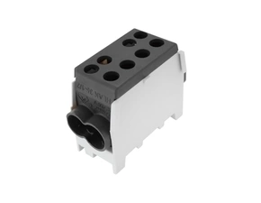 Svorkovnice rozbočovací ELEMAN 1003125 HLAK 35 1/2 M2, 125A, 1pól., AL/CU, IP20, černá