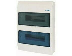 Rozvodnice nástěnná EATON 280349 BC-O-2/24-ECO, průhledné plast. dveře, 2 řady, 24 modulů