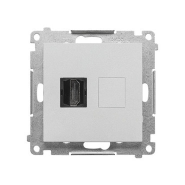 SIMON TGHDMI.01/143 Zásuvka HDMI 1 násobná (přístroj s krytem) bílá