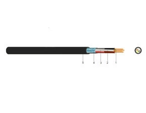 Kabel řídící JYTY-O 14x1 UV černá stíněný, měděný