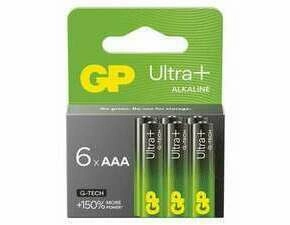 Baterie alkalická GP Ultra Plus AAA (LR03) 6PP