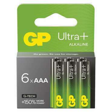 Baterie alkalická GP Ultra Plus AAA (LR03) 6PP