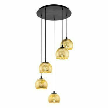 Svítidlo závěsné EGLO HL 5 SCHWARZ GOLDFARBEN ALBARACCIN