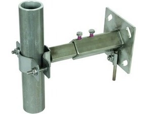 DEHN 105344  Úchyt na stěnu nerez pro trubky D 40-50mm odstup od stěny nastavitelný 150-200mm DEHN DEHN