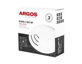 Svítidlo přisazené ARGOS PLAFO E27 S, s čidlem, IP44