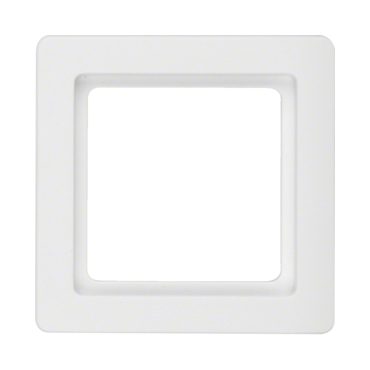 HAG 10116089 Rámeček 1-násobný, Berker Q.1, bílá, sametová
