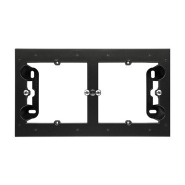 Krabice pro povrchovou montáž SIMON DPN2/49, 2 násobná, černá matná metalizovaná