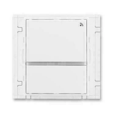 Vysílač RF signálu ABB Element 3299E-A21908 03, bílá/bílá, dvojtlačítkový, nástěnný, 868 MHz