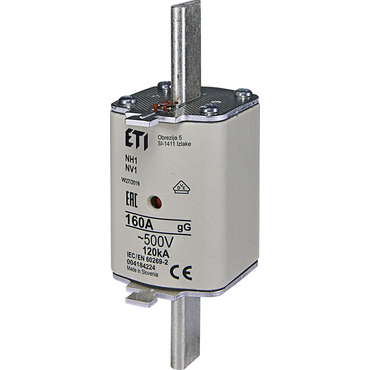 ETI 004184224 pojistka, NH1 gG 160A/500V