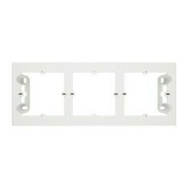 Krabice pro povrchovou montáž SIMON TPN3/111, 3 násobná (Duo, Line), bílá matná