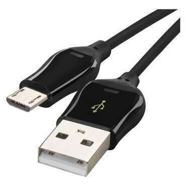 Kabel USB EMOS SM7004B, 2.0, USB-A/Micro USB-B, černá, 1 m