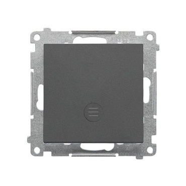 Ovladač zapínací SIMON TP1L.01/116, orient. LED podsv., ř.1/0So, 10A/25 V~, bezšr., grafit mat