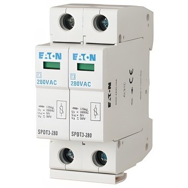EATON 170485 SPDT3-280/2 Svodič přepětí třídy T3 (III, D), modulový, 2pól, s lištou