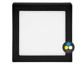 LED panel ECOPLANET RAFA 2 25W, 2260lm, CCT 3000/4000/6000K, IP20, černá