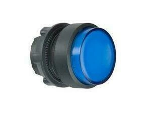 SCHN ZB5AW163 Ovládací hlavice stiskací prosvětlená, s přesahem - modrá