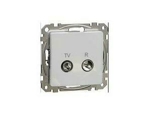 SCHN SDD113478R Sedna D/E - TV R zásuvka průběžná 10dB, Aluminium