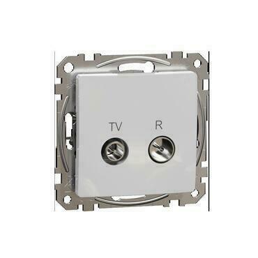 SCHN SDD113478R Sedna D/E - TV R zásuvka průběžná 10dB, Aluminium