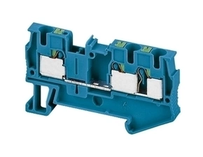 SCHN NSYTRP43BL Push-in svorka, 3 body, 4mm2, modrá (obj. mn. 50ks)