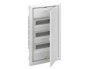 Rozvodnice plastová ABB 2CPX077842R9999 UK636E3, plechové dvířka, 36 modulů, IP30