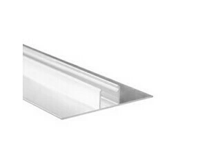 Profil hliníkový MC LED pro sádrokartony AA 77x15 mm včetně mléčného difuzoru 2 m