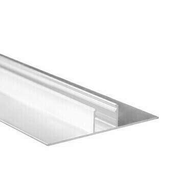 Profil hliníkový MC LED pro sádrokartony AA 77x15 mm včetně mléčného difuzoru 2 m