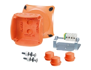 HEN FK 0402 Krabicová rozvodka se zachováním funkčnosti se svorkovnicí 2,5 mm2, Cu