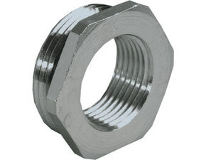 SCHM AG-3500.32.25 Závitová redukce M32 x 1,5 / M25 x 1,5, mosazná, šestihranná, délka závitu 8 mm
